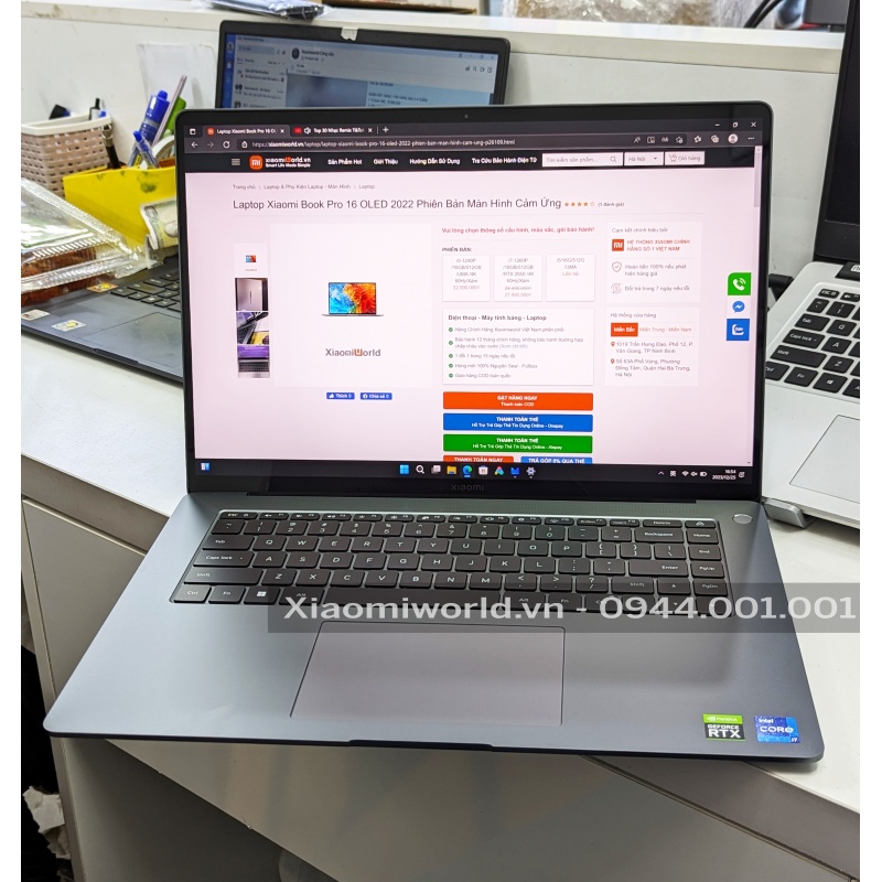 Laptop Xiaomi Book Pro 16 OLED 2022 Phiên Bản Màn Hình Cảm Ứng