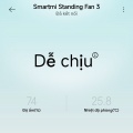Quạt Tích Điện Xiaomi Smartmi Gen 3 - Màu Đen