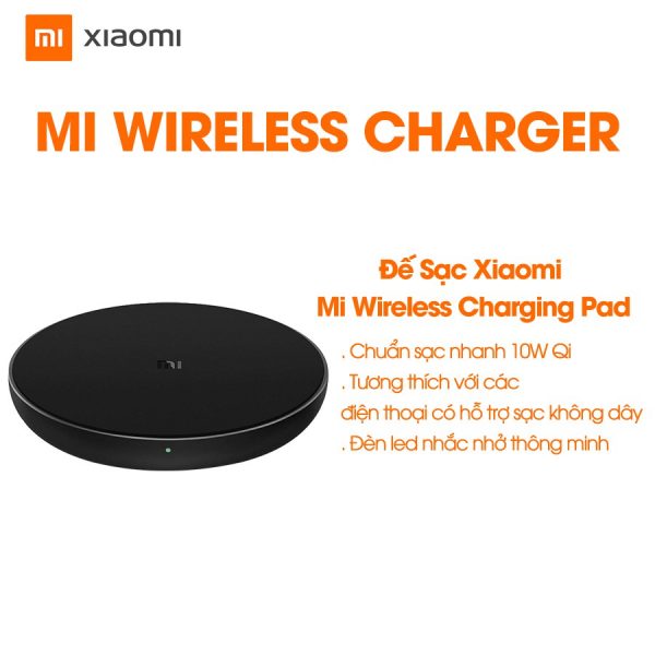 Đế Sạc Không Dây Xiaomi Mi Wireless Charging Pad (WPC03ZM) Chính Hãng DGW